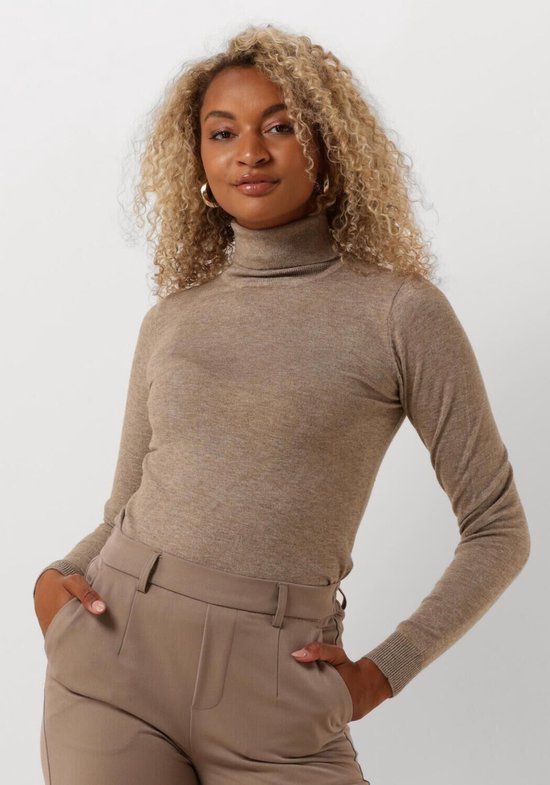 OBJECT Objthess L/s Rollneck Knit Pullover - Taupe - XL - Women