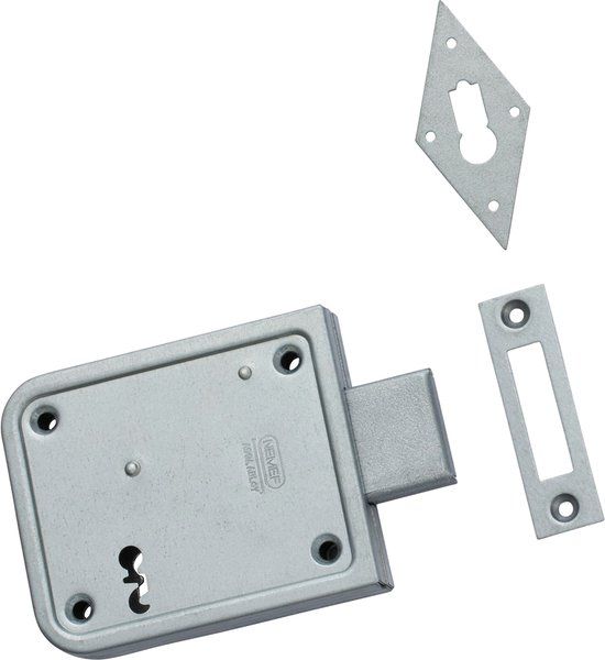 Nemef Opleg kelderbandslot kelderslot staal verzinkt doornmaat 70mm type 91/11