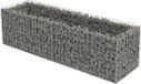 vidaXL Gabion plantenbak verhoogd 180x50x50 cm gegalvaniseerd staal