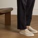 Manfield - Homme - Mocassins en daim beige - Taille 45