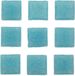 Glorex Hobby Glorex mozaiek steentjes/tegeltjes - vierkant - 30x stuks - lichtblauw - 2 x 2 cm