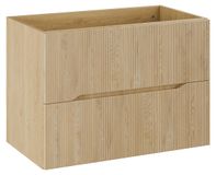 COMAD Badkamerset 80 cm met wastafelblad en hoge kast met 2 lades