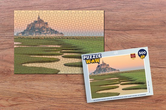 MuchoWow Puzzel Kasteel - Water - Frankrijk - Legpuzzel - Puzzel 500 stukjes