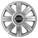Petex RB533116 wieldop Sportief formaat 16 inch 1-voudig gelakt materiaal: ABS in doos, zilver - set van 4
