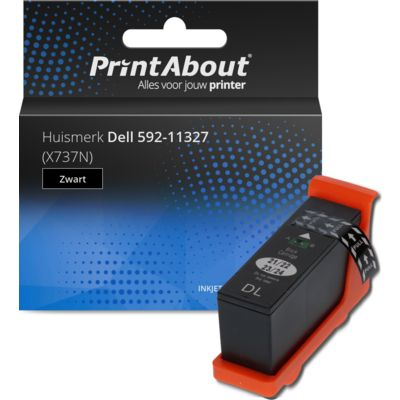 PrintAbout Huismerk Dell 592-11327 (X737N) Inktcartridge Zwart