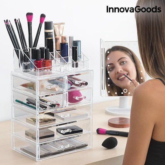 Innovagoods Make-uporganizer van acryl, 1 stuks.
