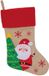 Sandy Chaussettes de Noël beige/rouge avec imprimé Père Noël 46 cm