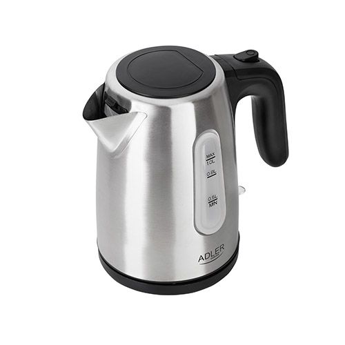 Adler AD 1273 Waterkoker - 1L - 1200W - Zwart/Hazelnoot/RVS
