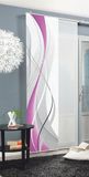 Home fashion Carlisle Schuifgordijn, canvas, violet, 245 x 60 cm