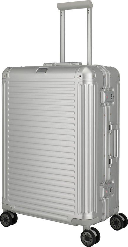 Travelite Next 2.0 4-wiel trolley M zilver