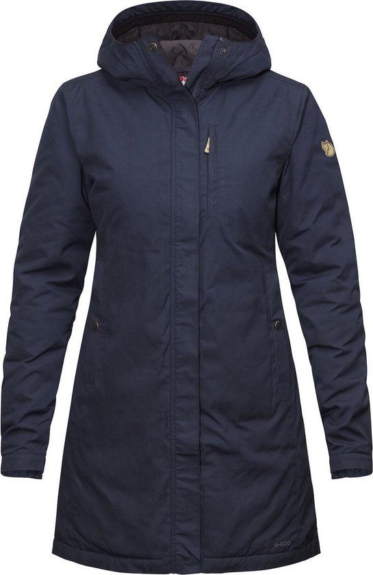 Fjallraven Kiruna Padded Parka Women's Outdoor Jacket - Dark Navy - Size M - 2022