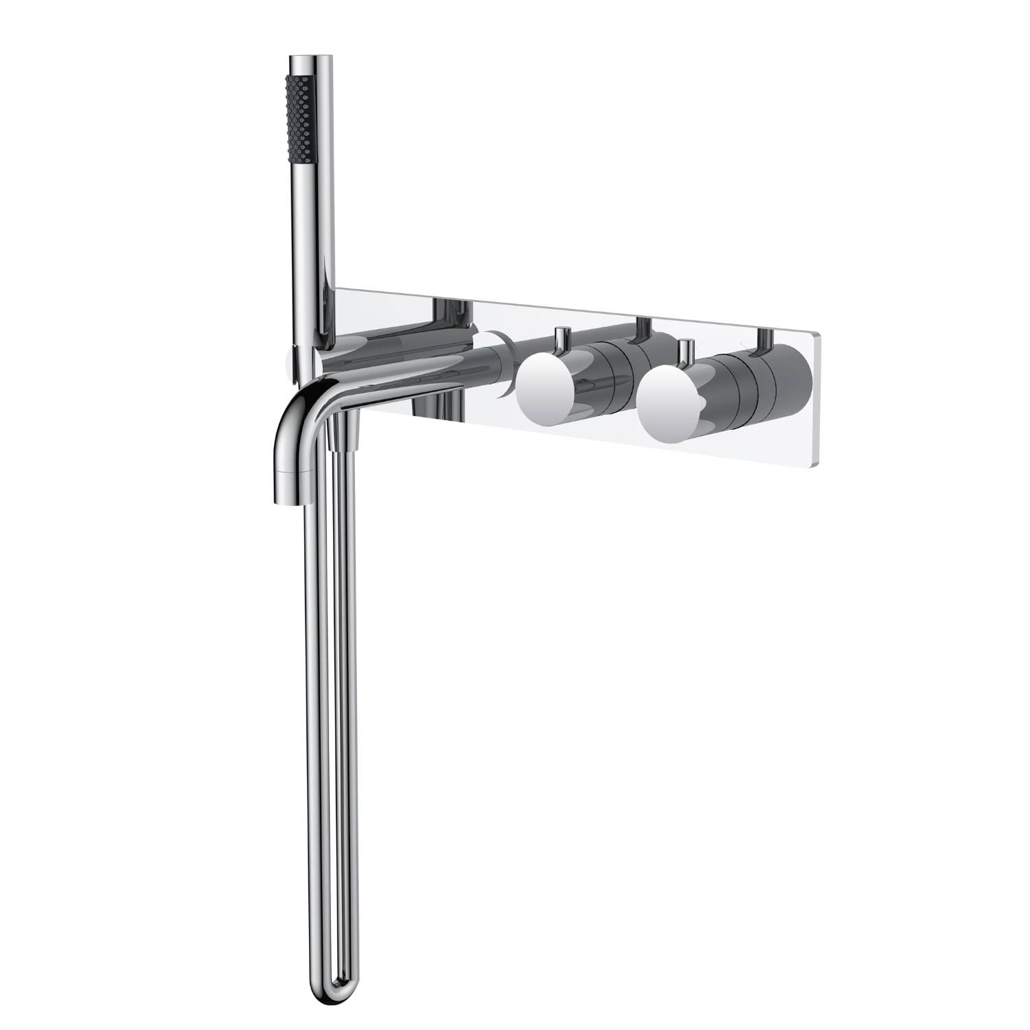 Wiesbaden Style Inbouw Badmengkraan - Chroom - Thermostatisch - 5 jaar garantie