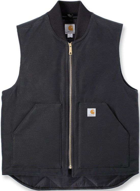 Carhartt V01 Insulated Rib Collar Vest Black - L
