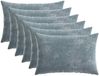 vidaXL - Taie d'oreiller - 6 pièces - HEERLEN - Bleu clair - 30 x 50 cm - Satin de coton