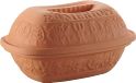 Römertopf braadpan, klassieke keramische stoompan van natuurlijke klei, voor maximaal 2 personen, 1,5 liter