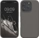 kwmobile telefoonhoesje geschikt voor Apple iPhone 16 Pro Max - Hoesje met siliconen coating - Smartphone case in steengrijs