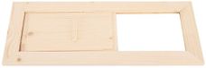 Sans marque Grille de ventilation rectangulaire en bois