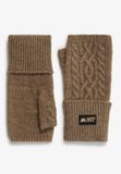 Superdry Cable Luxe Handwarmers Handschoenen Moss Khaki Vrouw