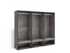 Armoire vestiaire effet bois ciment 180x35x145cm