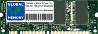 GLOBAL MEMORY 256MB 100-PIN SDRAM SODIMM GEHEUGEN RAM VOOR PRINTERS (P/N HP-256MB-PC100-100P, MD-256, 16H0730)