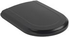 Villeroy & Boch 8809S6R7 Hommage wc-bril, puur zwart, mat, compact, D-vorm, softclose