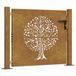 VidaXL Tuinpoort 100 x 75 cm poedergecoat staal zwart vergrendelbaar