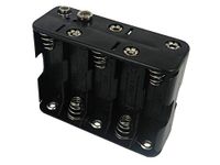 RS PRO Batterijhouder voor snap-in montage voor 10 x AA batterijen