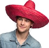 Boland Sombrero Puebla Rood 49 cm Volwassenen Unisex