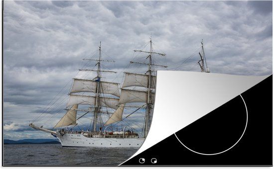 KitchenYeah® Inductie beschermer 77x51 cm - Zeilboot - Inductiebeschermer