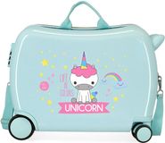 Roll Road Koffer Unicorn Junior 34 Liter ABS Turquoise