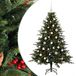 vidaXL Sapin de Noël artificiel avec boule de Noël 120 cm 150 LED Blanc chaud