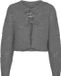 Vero Moda Vest Vmadelina Ls Short Two Way Cardigan 10320590 Medium Grey Melange Dames Maat - XL