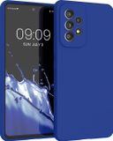 kwmobile telefoonhoesje geschikt voor Samsung Galaxy A53 5G - Hoesje met siliconen coating - Smartphone case in Baltisch blauw