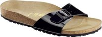 Birkenstock Madrid Smal Dames Slippers - Black