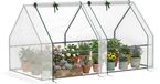 Outsunny Mini Kas - PE - 180x90x90cm - Wit