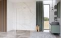 FortiFura Galeria Vrijstaande Inloopdouche - 100x200cm - helder - antikalk - 8mm veiligheidsglas - wandsteunen - mat wit