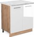 Vicco Fame-Line meuble vasque – 80 cm, WB Marbre Blanc Laqué brillant