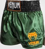 Venum Classic Muay Thai Shorts Groen Zwart Goud - XXL