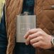 YourSurprise Icecat Engraved Hip Flask - Stainless Steel