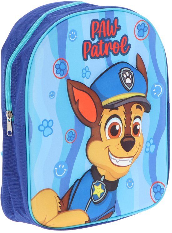 Paw Patrol 3D Rugzak - Schooltas - Polyester - Blauw - Rugzak kind