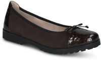 Caprice Dames Ballerina 9-22150-45 Bruin Leer G-breedte Maat 39 EU