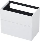 INK - Onderkast 2 Laden Push To Open 65cm Gelakt - 800x450x650 Mm - Hoogglans Wit