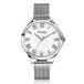ZINZI ZIW1117M JULIA 34mm wit parelmoer wijzerplaat romeinse cijfers stalen kast en meshband horloge
