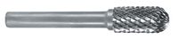 Ruko 116024 - hardmetalen frees vorm C - WRC halfbolvormig, 16 x 65 mm