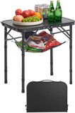 VEVOR Opvouwbare Tafel Draagbare Picknicktafel Buffettafel MDF 60cm Zwart