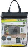 Kinzo Afdekhoes/beschermhoes barbecue/bbq 122 x 71 x 76 cm zwart