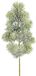 Mica Decorations kersttak - 4x - groen - besneeuwd - 55 cm - dennentak - kunsttak - kerstversiering