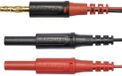 Schützinger Adapterkabel Stekker 4 mm Stekker 4 mm 10.00 cm Zwart/rood 1 stuk(s)
