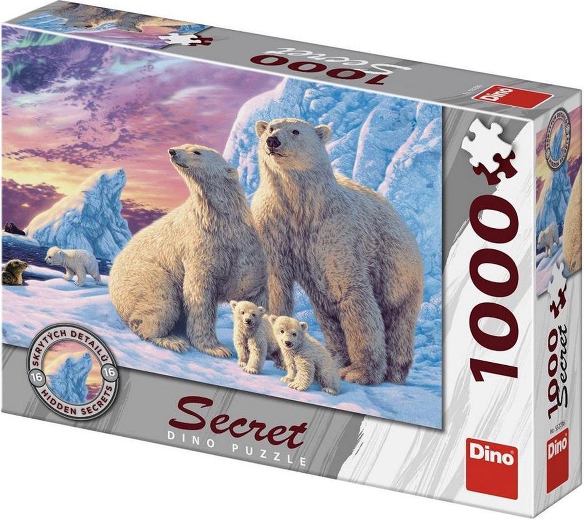 Dino Toys Puzzel Met Geheimen IJsberen 1000 Stukjes