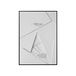 Chicura Houten frame, 70x100cm, Zwart, Acryl